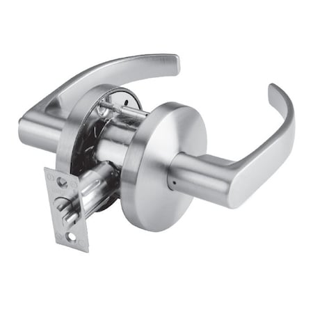 Dorma Grade 2 Cylindrical Lock, 40-Privacy/Bedroom/Bath, LC-Lever, C-Rose, Satin Chrome, 2-3/4 Inch C540-LCC-626